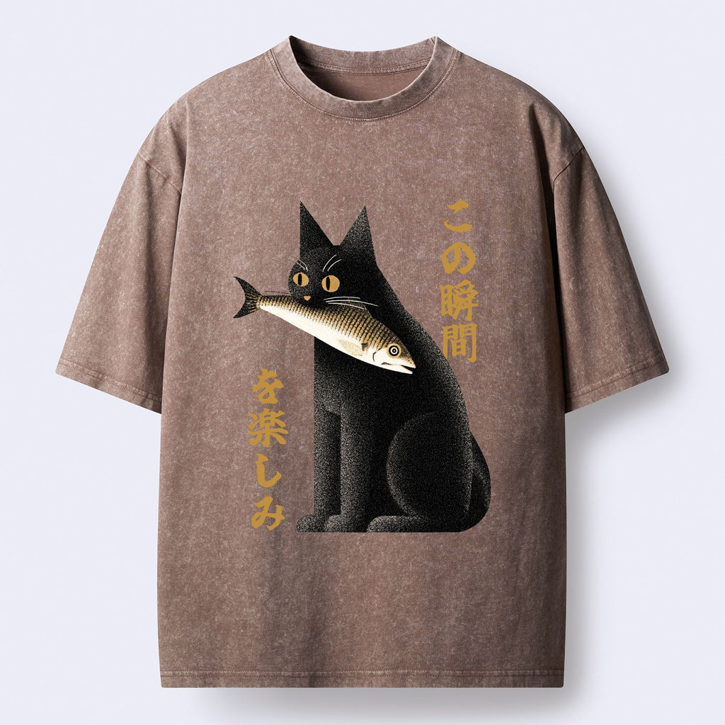 Enjoy The Moment Cat T-Shirt Gift Idea