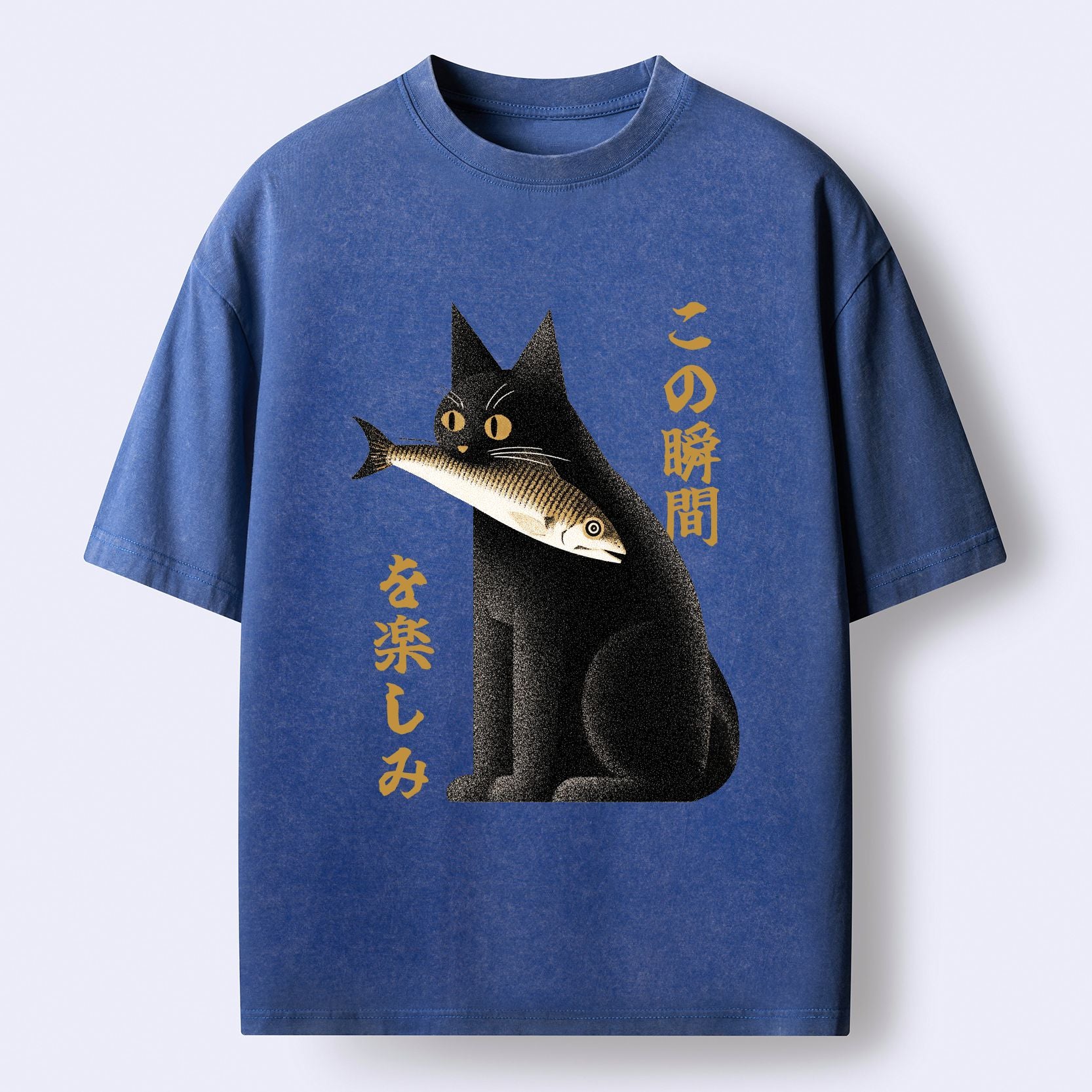 Japanese Cat T-Shirt for Daily Wear