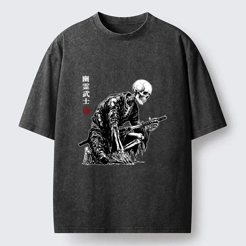 Vintage Samurai T-Shirt for Streetwear