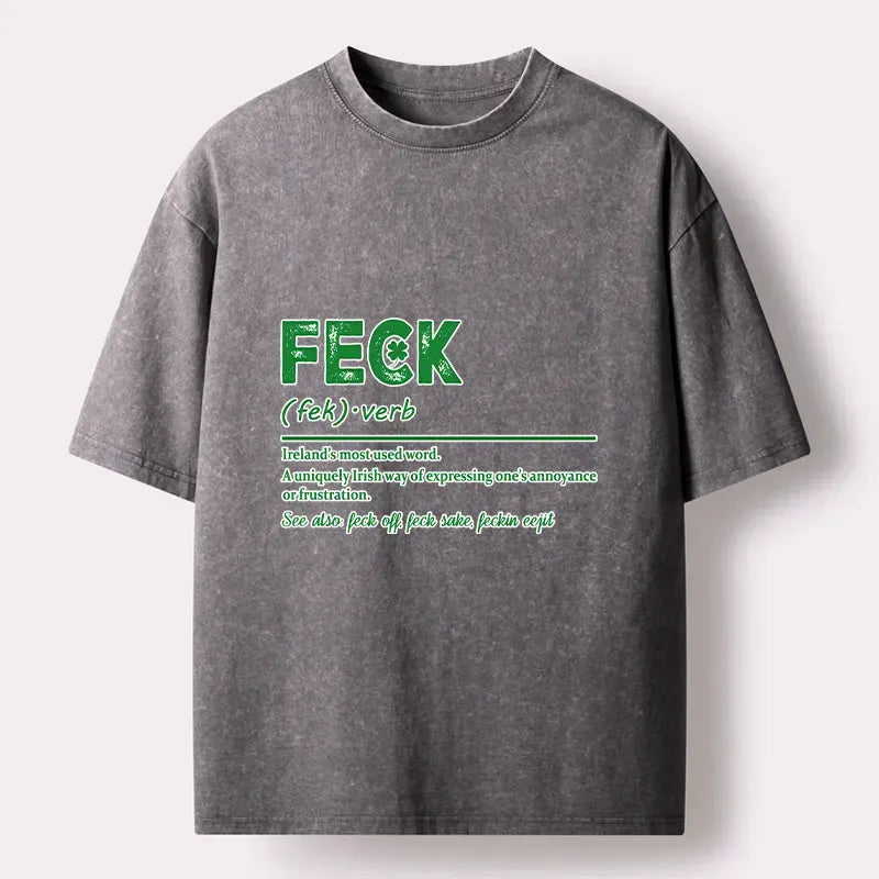 Kyoto-Lion Saint Patrick Glossary Washed T-Shirt