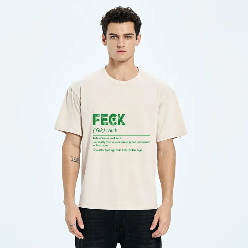 Kyoto-Lion Saint Patrick Glossary Washed T-Shirt
