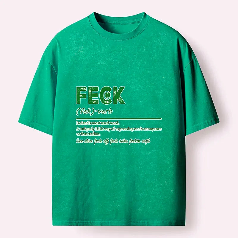 Kyoto-Lion Saint Patrick Glossary Washed T-Shirt