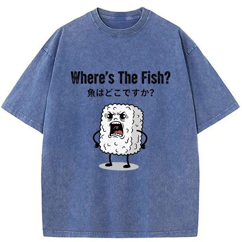 Kyoto-Lion Rice Balls Unisex Tee for Beach