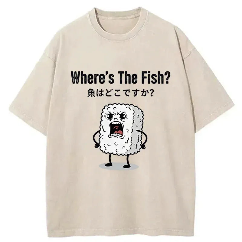 Vintage Japanese Woodblock Print T-Shirt for Vacation