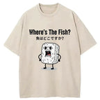 Vintage Japanese Woodblock Print T-Shirt for Vacation