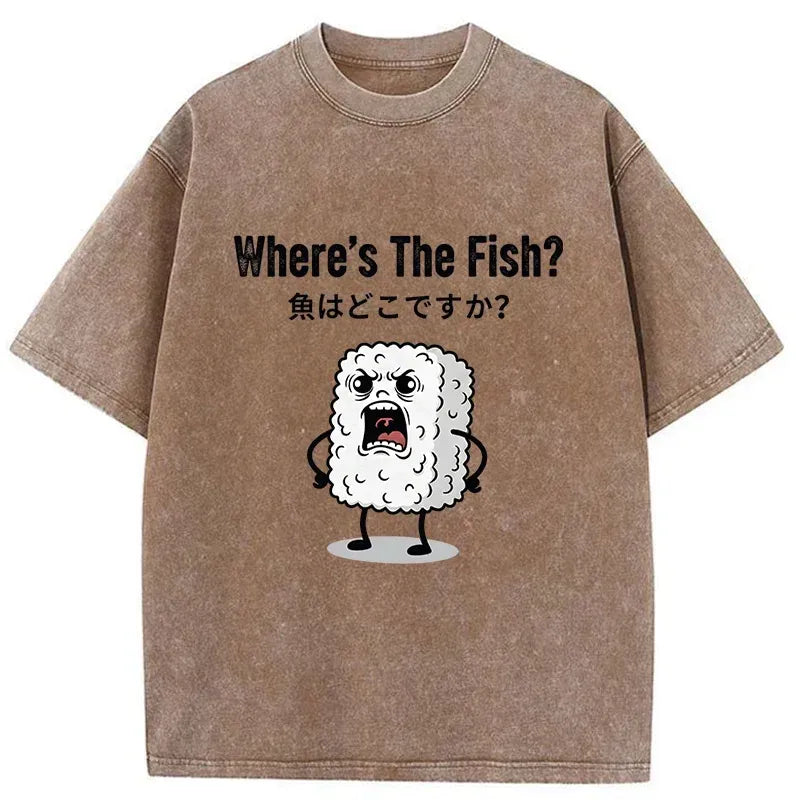 Japanese Washed T-Shirt for Daily Wear