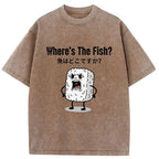 Japanese Washed T-Shirt for Daily Wear