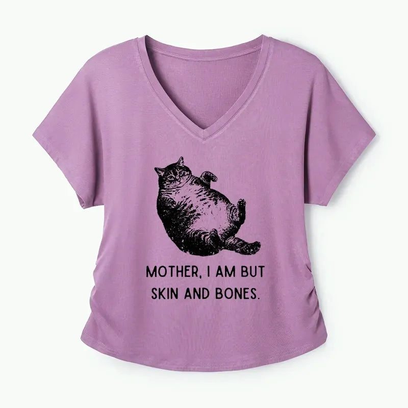 Kyoto-Lion Overweight Cat And Its Doting Owner Modal Dolman Sleeve T-Shirt