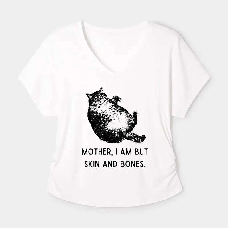 overweight cat owner matching shirt