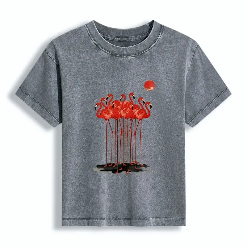 Japanese washed t-shirt for women