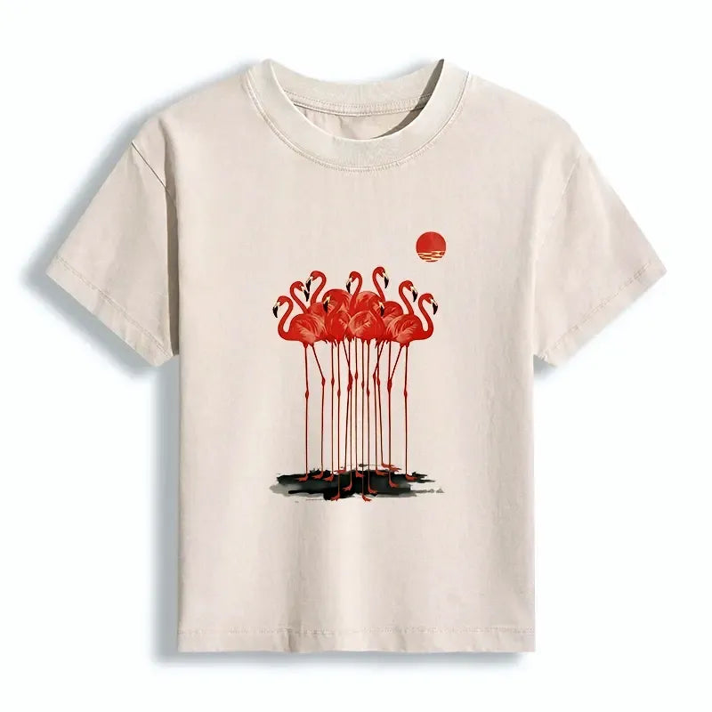 Vintage flamingo design t-shirt