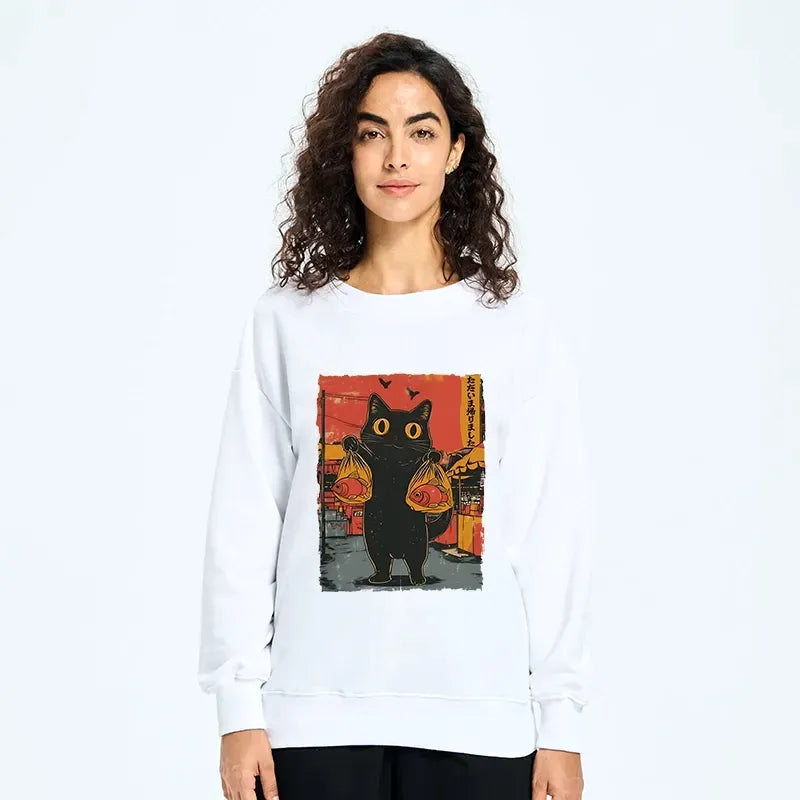 Kyoto Lion Cat Sweatshirt Gift for Him