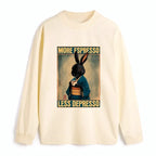 Kyoto-Lion More Espresso Less Depresso Rabbit Classic Long Sleeve T-Shirt