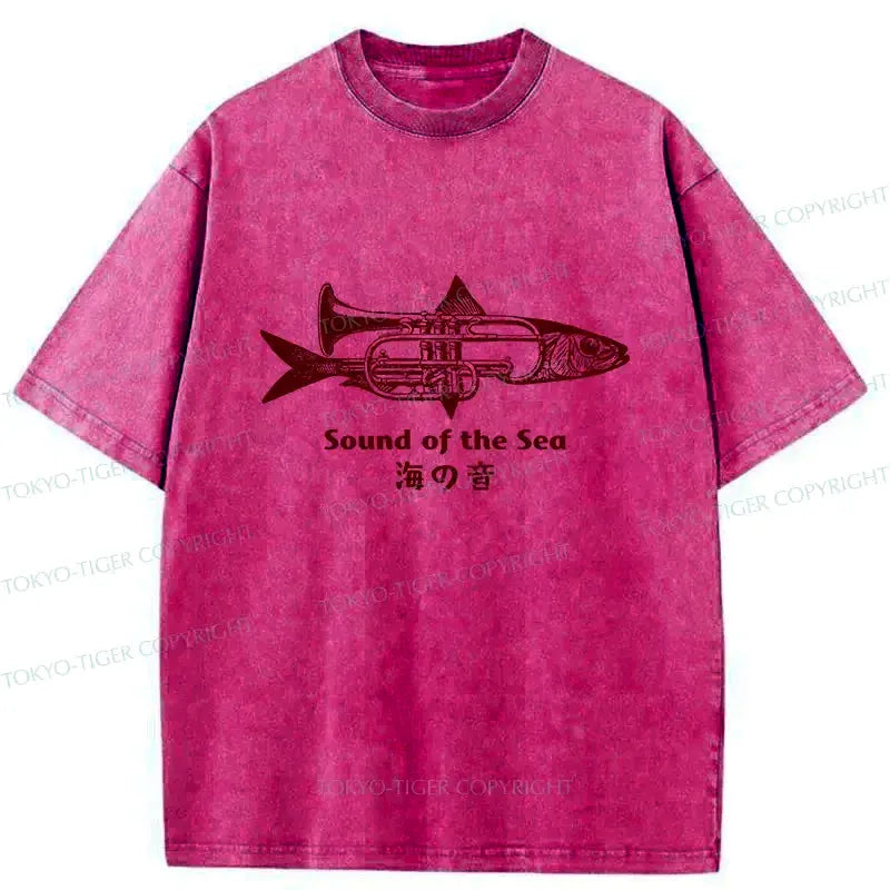 Kyoto-Lion Sound Of The Sea Washed T-Shirt