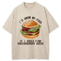 Kyoto-Lion Looking For Hamburger Seeds Washed T-Shirt
