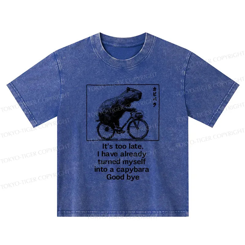 kids capybara bicycle tee on sale