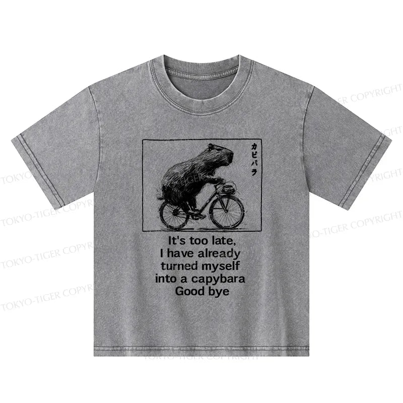 kids capybara bicycle tee on sale