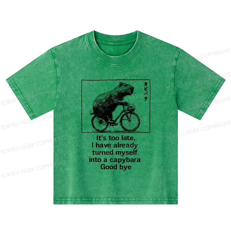 kids capybara bicycle tee on sale