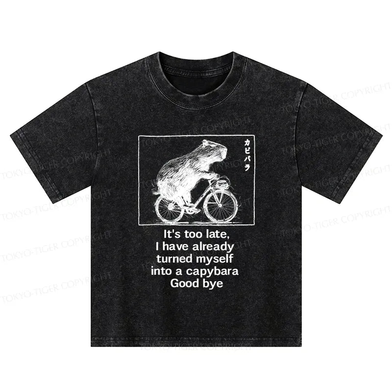 kids capybara bicycle tee on sale