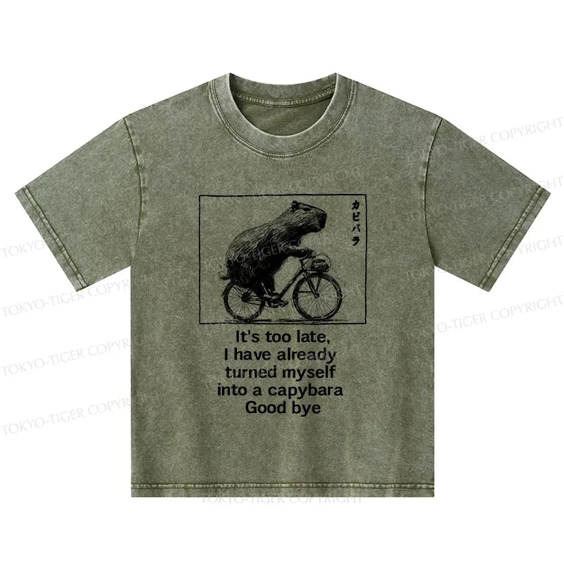 kids capybara bicycle tee on sale