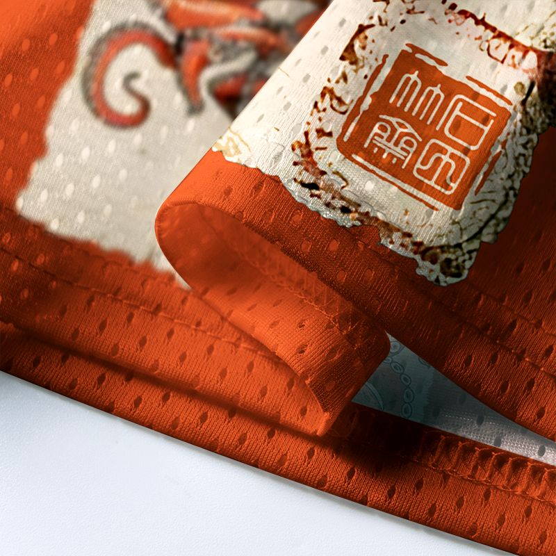 Kyoto-Lion Retro Octopus Eating Ramen Mesh Jersey
