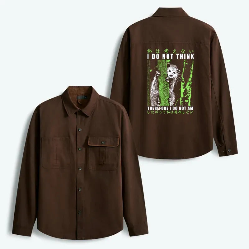 Kyoto-Lion Stupid Possum Japan Men's Corduroy Work Jacket