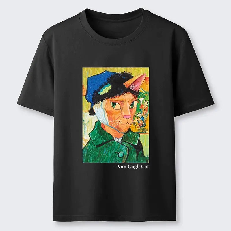 Kyoto-Lion Cat With A Bandage Like Van Gogh Classic T-Shirt