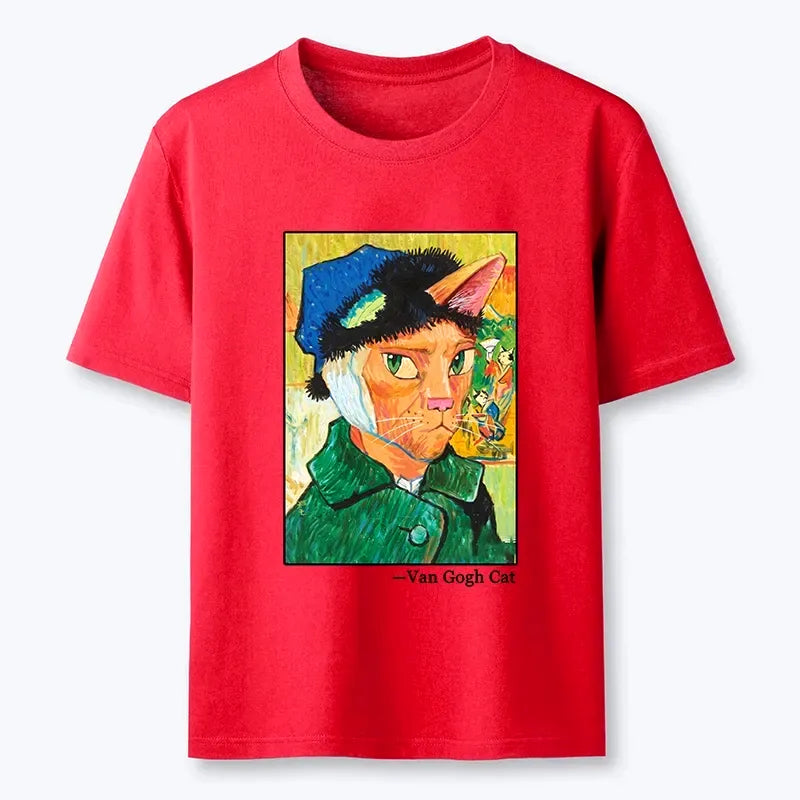 Japanese Cat Van Gogh Classic T-Shirt