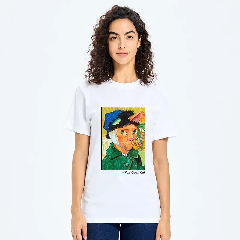Kyoto-Lion Cat With A Bandage Like Van Gogh Classic T-Shirt