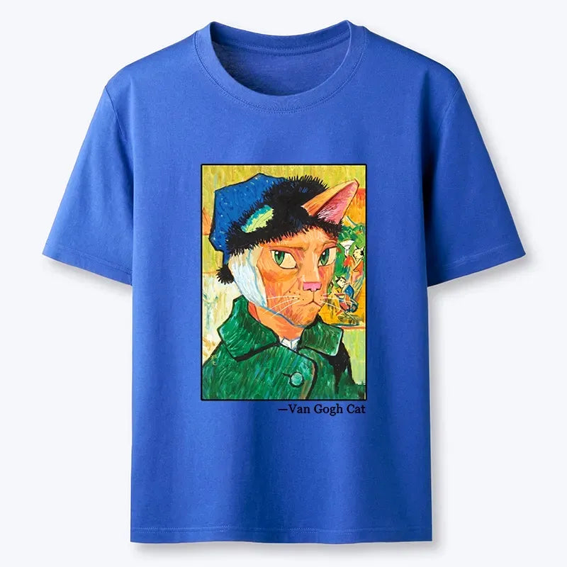 Kyoto-Lion Cat With A Bandage Like Van Gogh Classic T-Shirt
