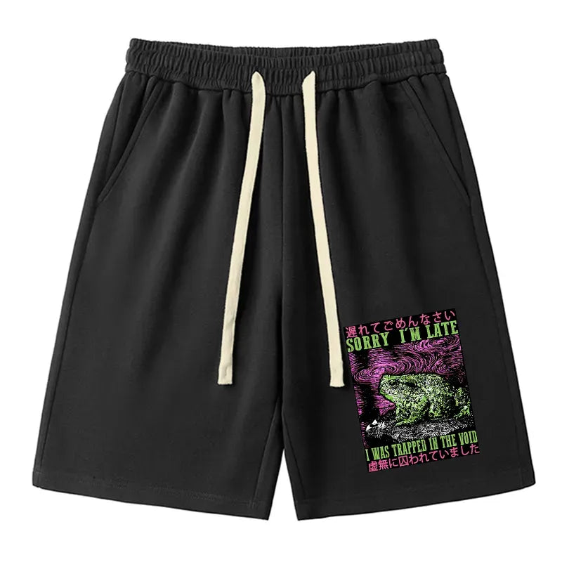 japanese frog shorts for streetwear