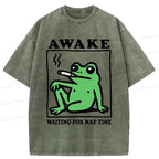 Funny Frog Ukiyo-e T-Shirt for Anime Convention
