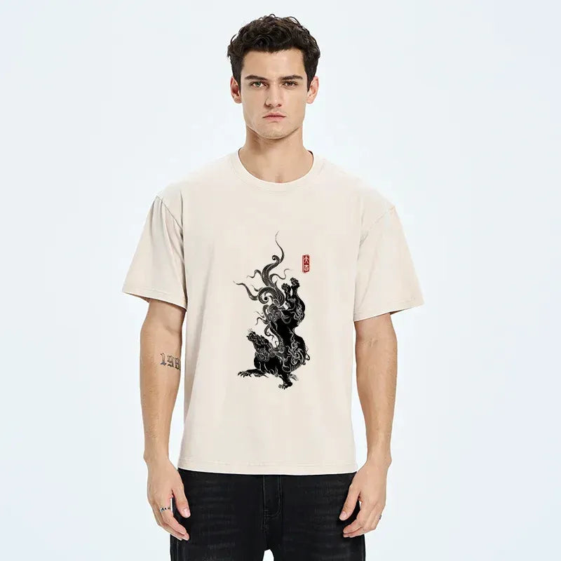 Kyoto Lion Unisex T-Shirt for Streetwear