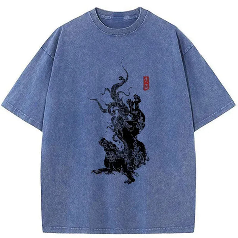 Kyoto Lion Unisex T-Shirt for Streetwear