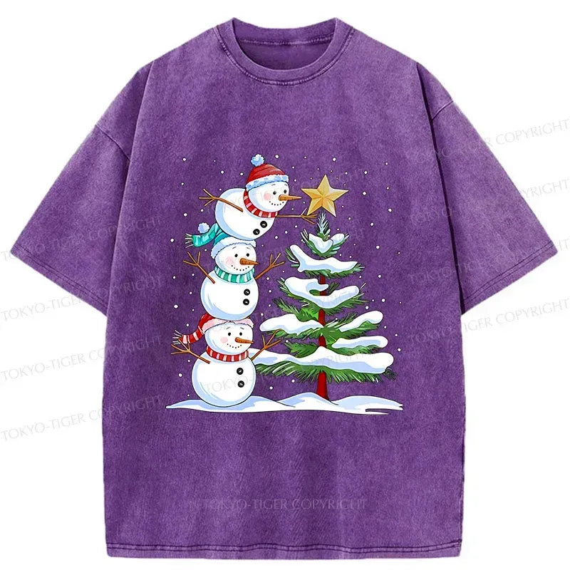 Vintage Japanese Snowman Tee Free Shipping