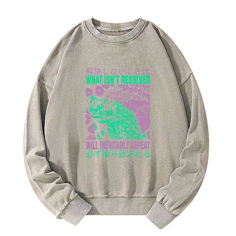Kyoto-Lion What Ist Resolved Forg Washed Sweatshirt