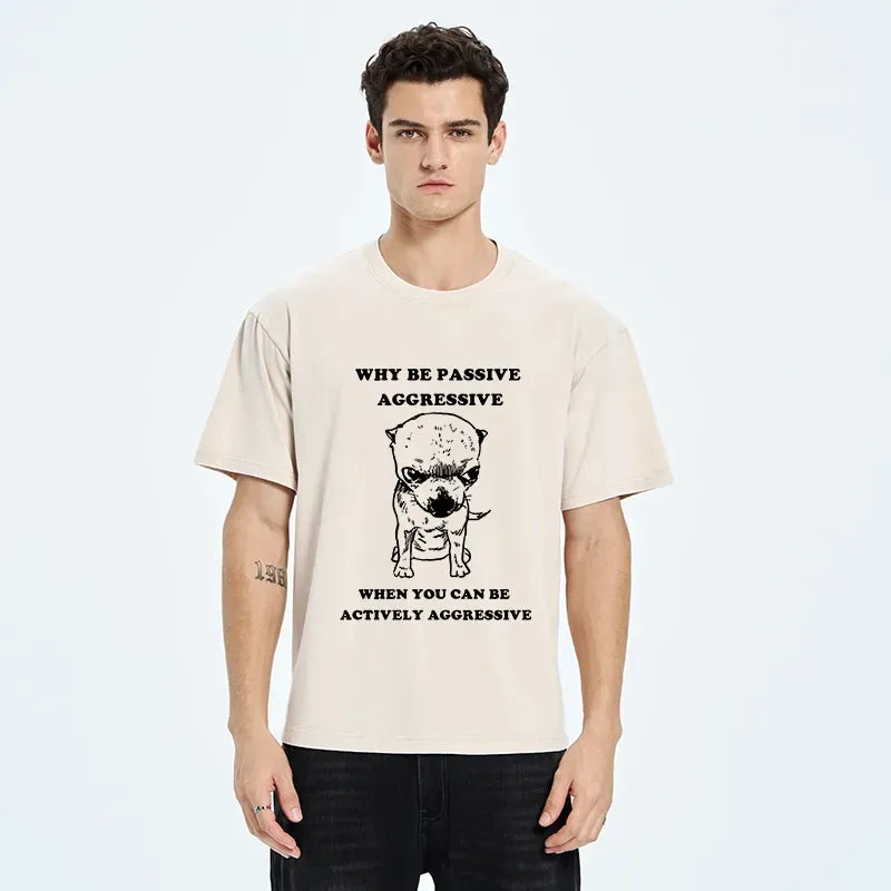 Vintage Japanese Washed T-Shirt for Men