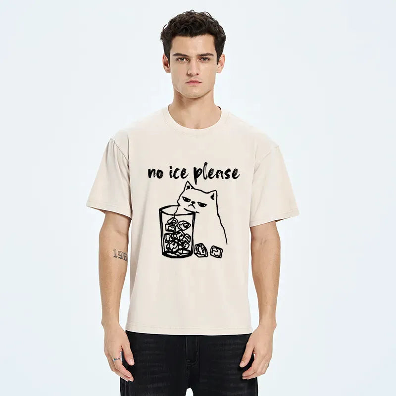 unisex Japanese cat tee for daily wear