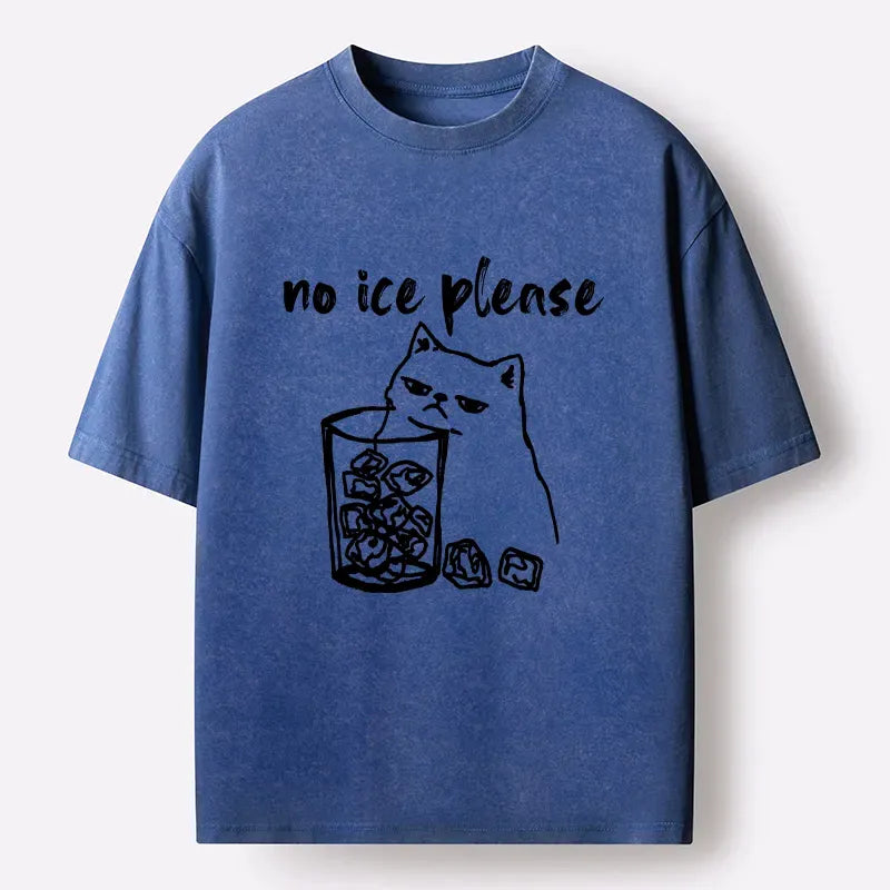 ice washed retro t-shirt with free shipping