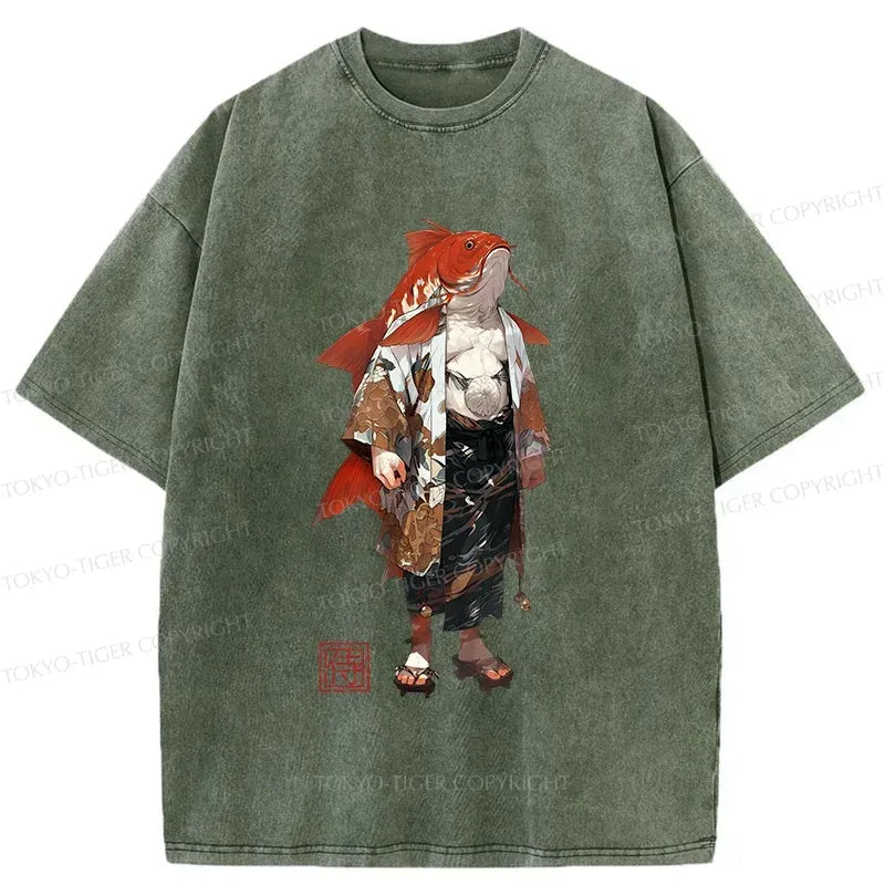 Kyoto-Lion Fish Monster Washed T-Shirt
