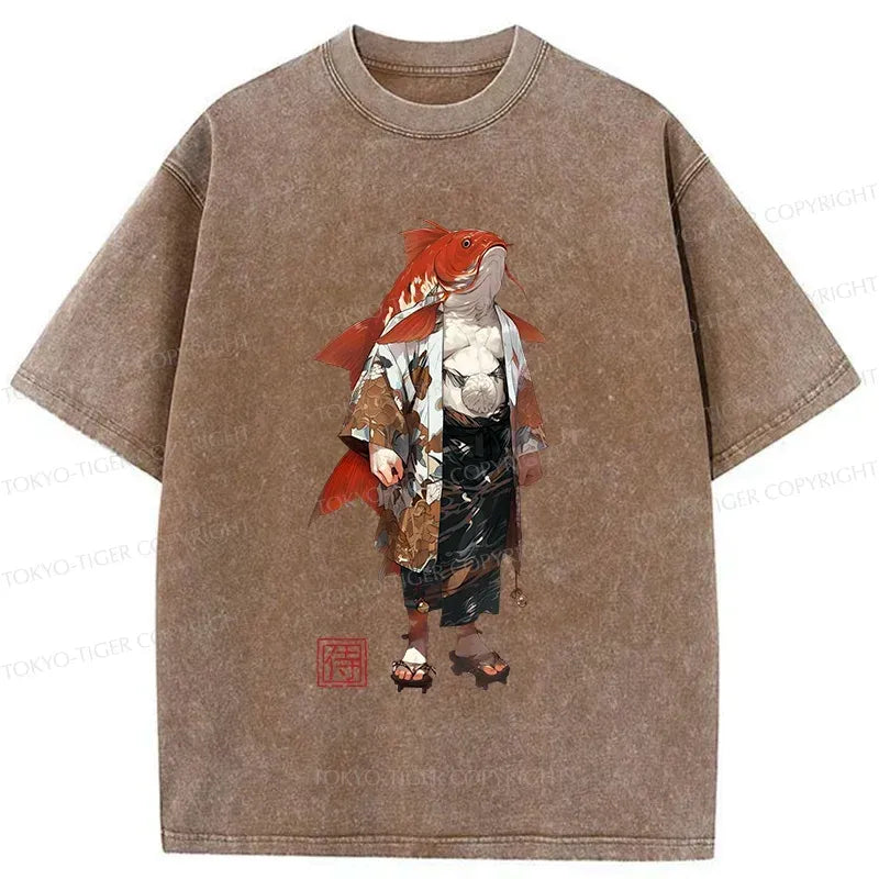 Kyoto-Lion Fish Monster Washed T-Shirt