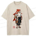 kyoto lion ukiyo-e washed t-shirt