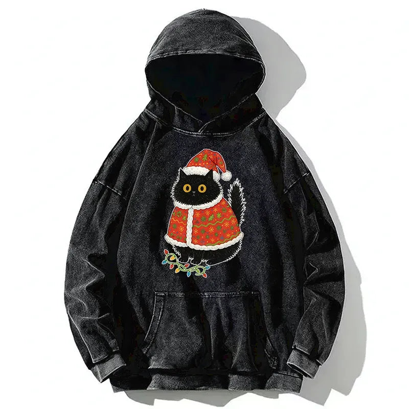 Vintage Kyoto Cat Hoodie on Sale