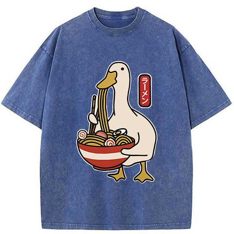 Kyoto-Lion Ramen Lover Goose Washed T-Shirt