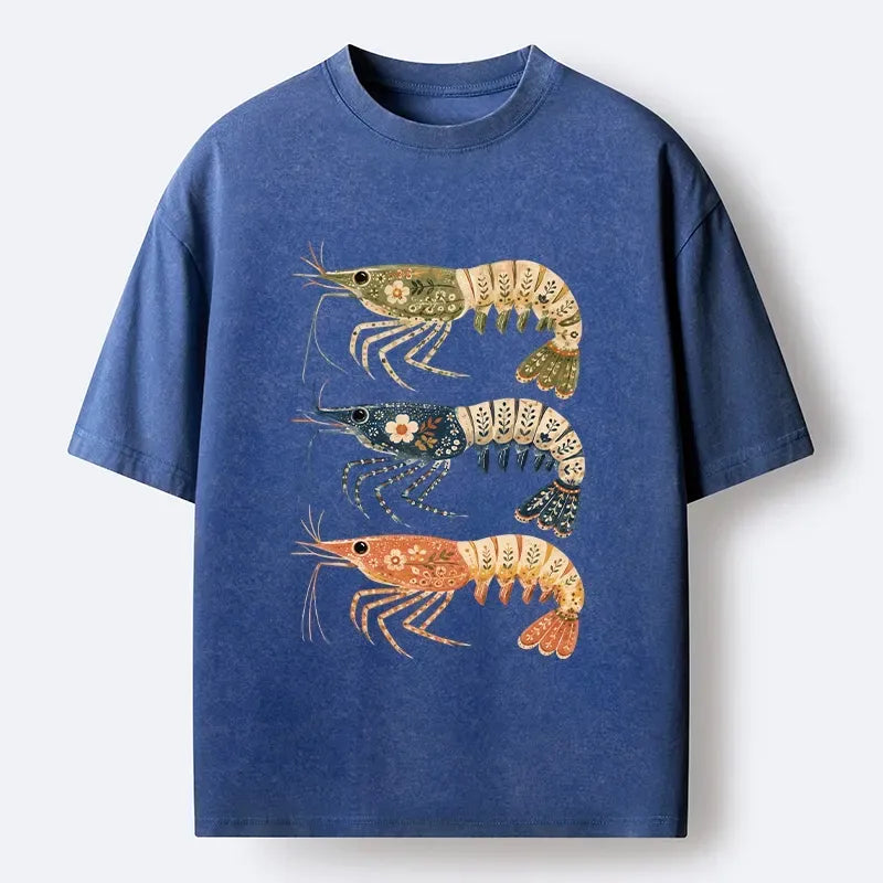 Vintage Japanese Folk Art T-Shirt for Streetwear