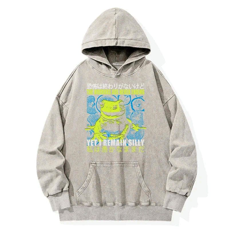 Retro Kyoto Lion Self-Aware Frog Sweatshirt