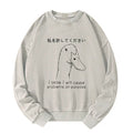 kyoto lion funny goose sweatshirt for daily wear