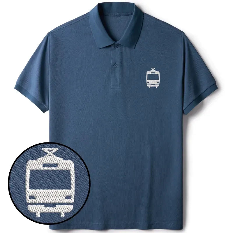 Retro Kyoto Train Polo for Summer