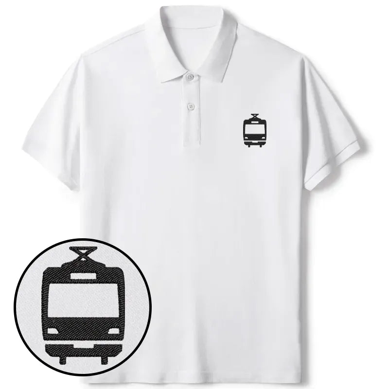 Vintage Japanese Train Polo for Daily Wear
