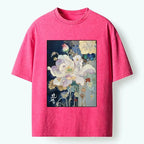 Japanese vintage washed t-shirt for daily wear